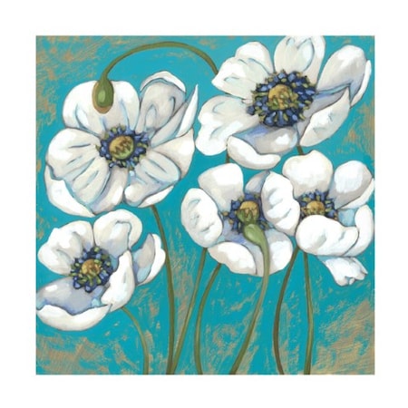 Chariklia Zarris 'Lakeside Poppies II' Canvas Art,18x18